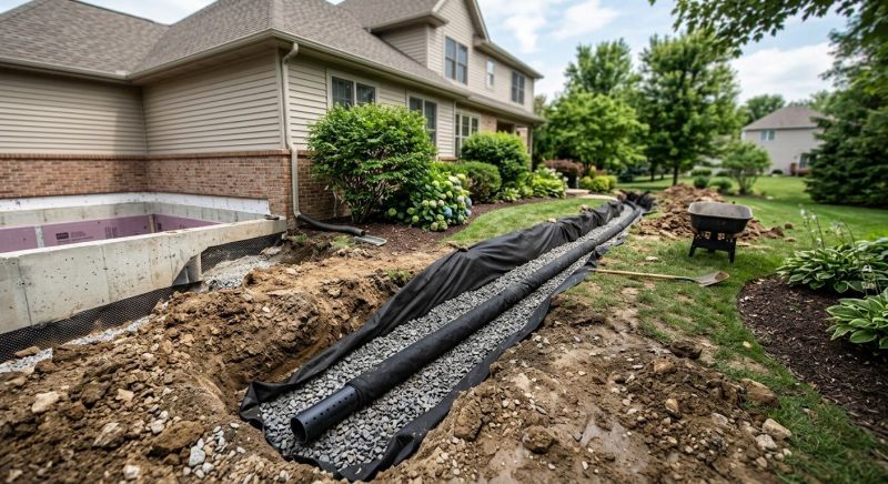 Perimeter Drain Construction in Birmingham, AL