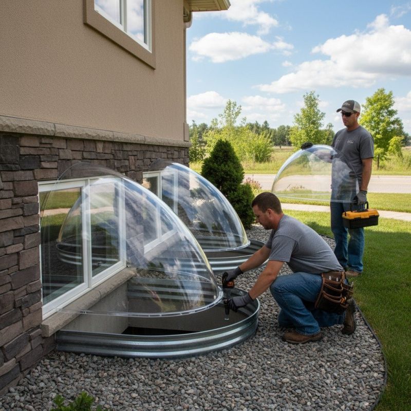 Window Well Cover Installation in Conroe, TX
